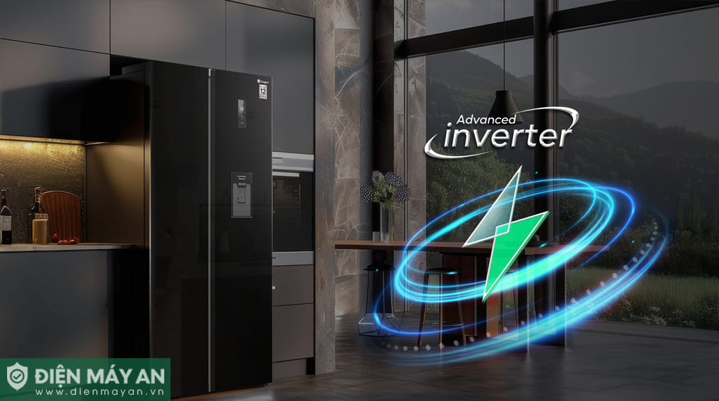 Tủ lạnh Casper Inverter ProFresh 530 Lít Side By Side RS-D530SBS